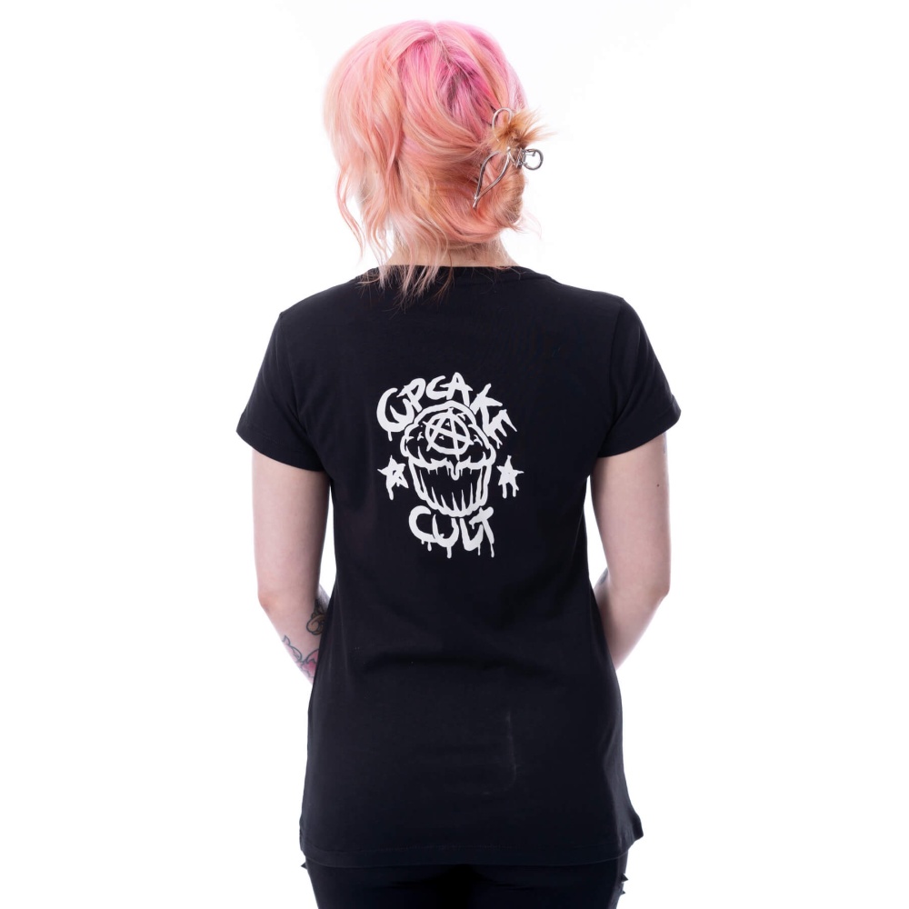 Cupcake Cult - Baby Bats Ladies Tshirt - Black